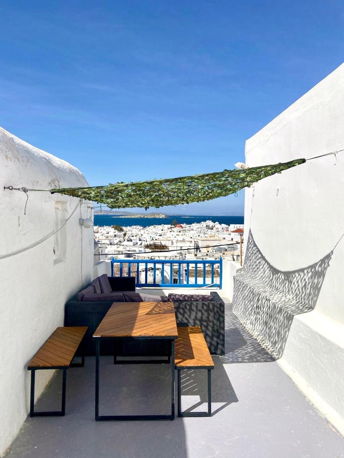 Elenitas Town House With Veranda And Sea View Mykonos Town Exterior foto